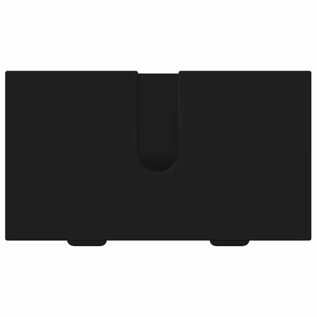 vidaXL Set di mobili per il bagno Plaid 3 pcs Nero 39.5 x 36 x 88 cm