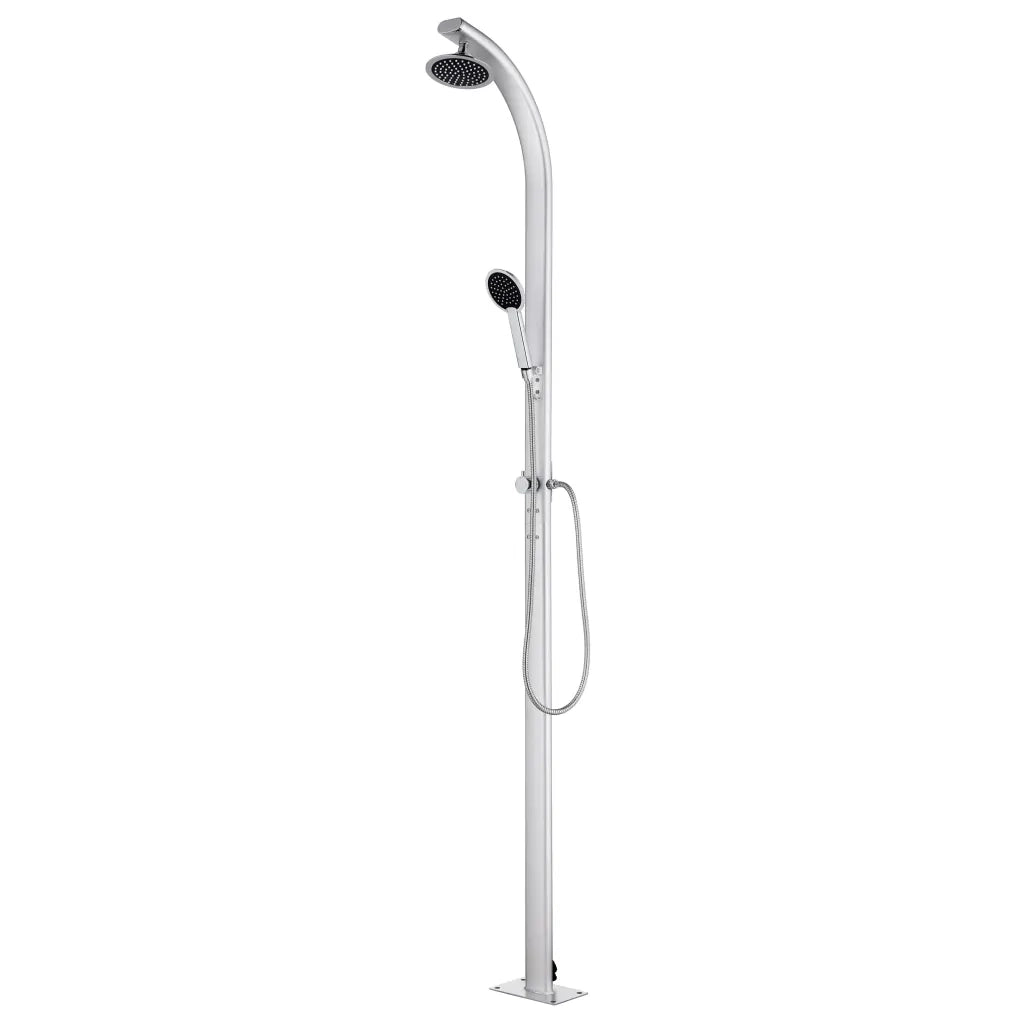 Doccia da Giardino con Base Marrone 220 cm in Alluminio cod mxl 53841