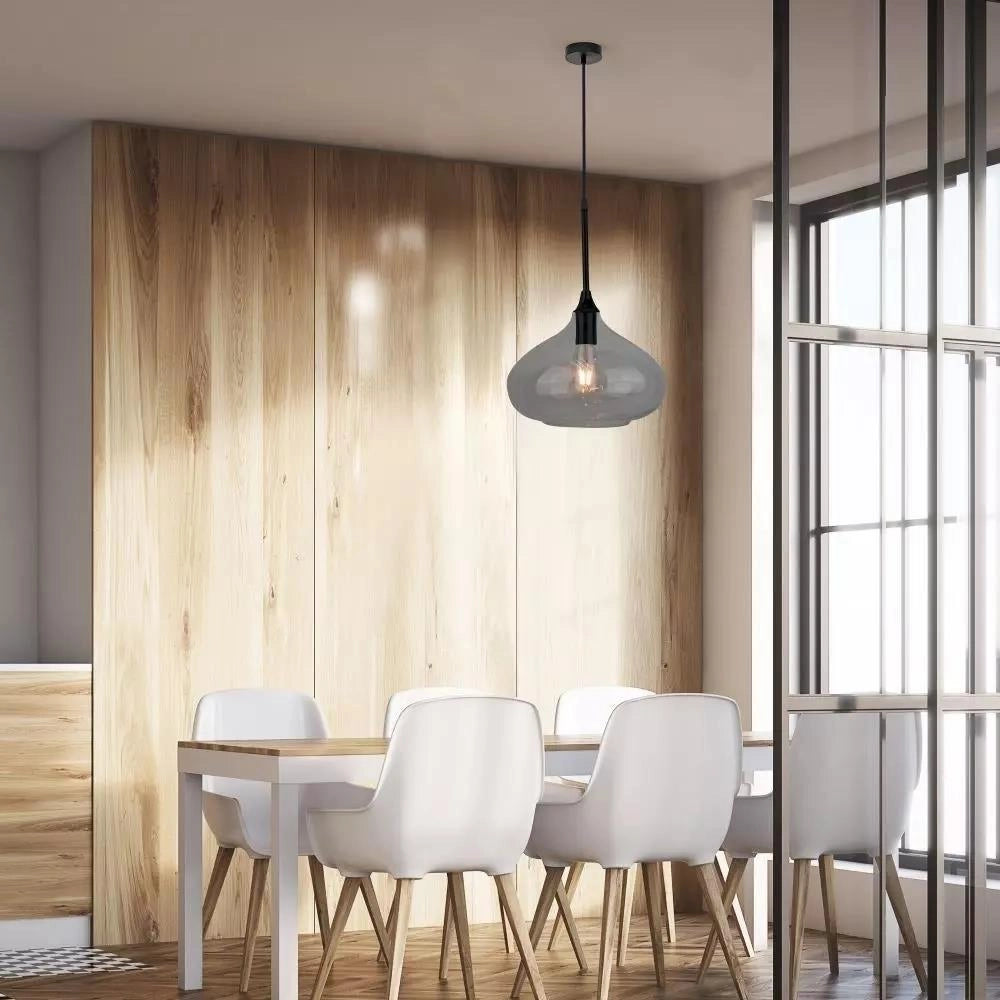 Lampada a sospensione V-TAC VT-7281 vetro nero E27