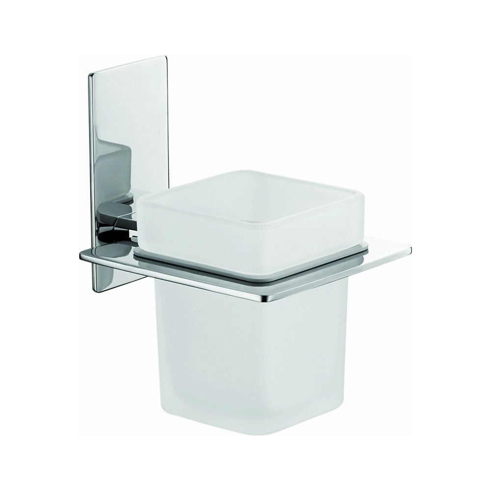 Porta bicchiere serie flat - fissaggio ad incollo o con viti