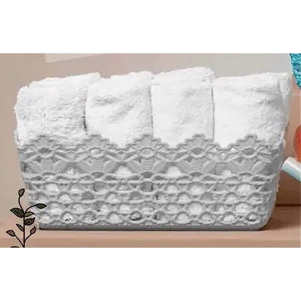 Trade Shop - Cestino Porta Tutto Oggetti Plastica Rettangolare 29.8x19.8x9.6cm Multiuso 79472 -
