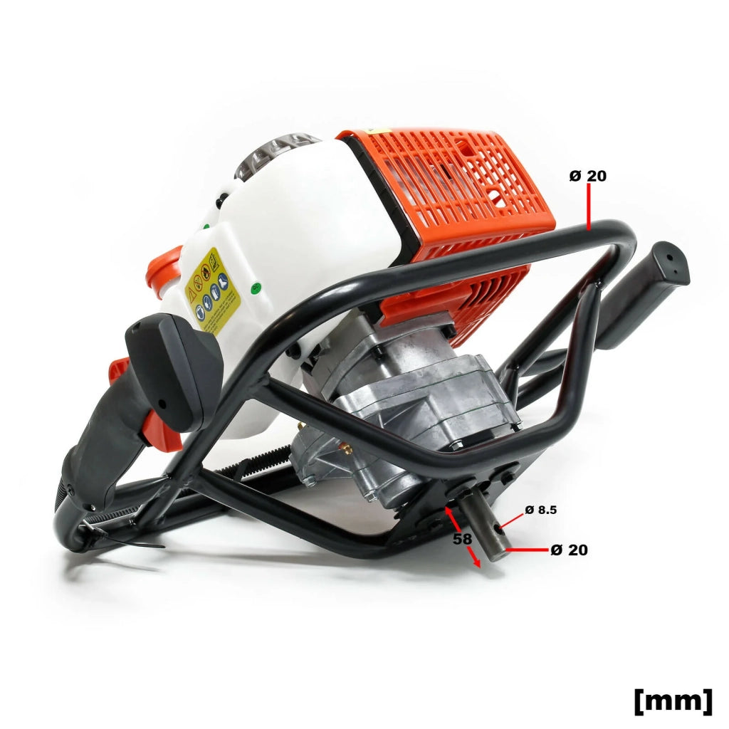 Set trivella termica 63,3 cc 3 hp punta da trapano 250 mm trapano per 2 persone 16_0001566