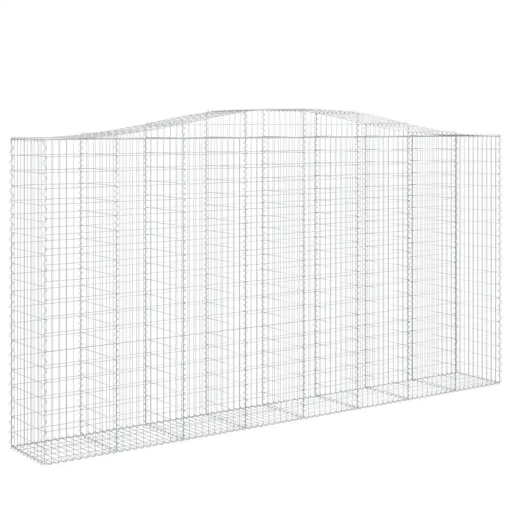 Cesti Gabbioni ad Arco 9 pz 400x50x200/220 cm Ferro Zincato 3146028