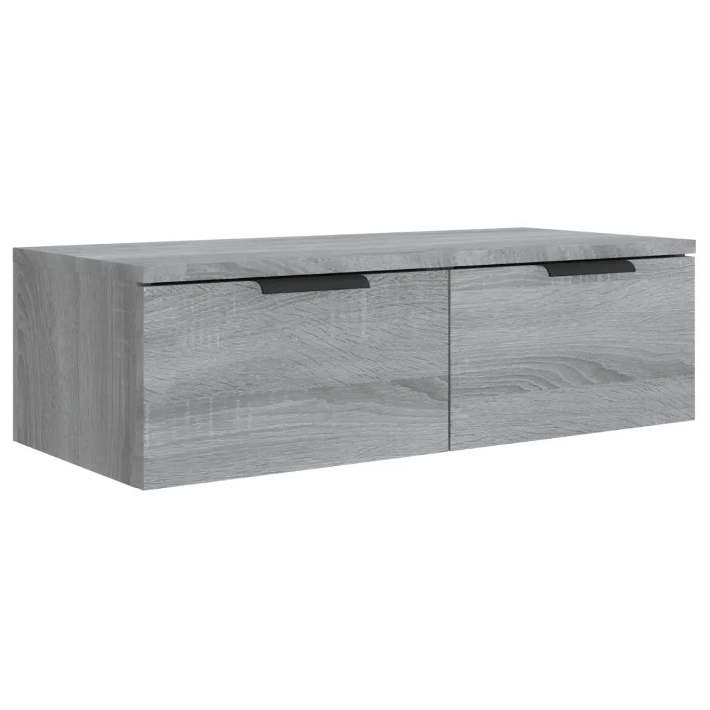 Armadietto a Muro | Mobili Pensili 2 pz Grigio Sonoma 68x30x20 cm Legno Multistrato