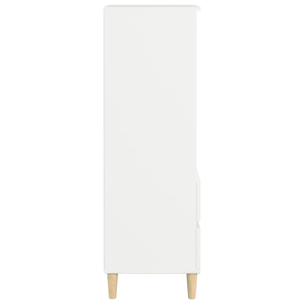 Credenza | Madia | Buffet da pranzo | Armadio da pranzo Bianco 40x36x110 cm in Legno Multistrato