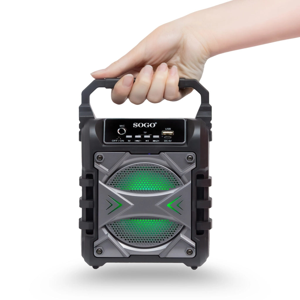 Cassa bluetooth portatile wireless con karaoke, microfono 6.3mm, funzione TWS e radio FM 60W - SOGO