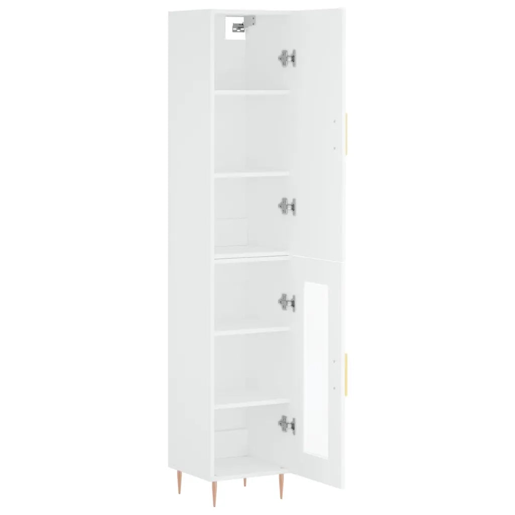Credenza Bianca 34,5x34x180 cm in Legno Multistrato 3199033