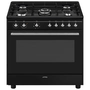 Smeg Concert CX91GMBL cucina Cucina freestanding Elettrico Gas Nero A