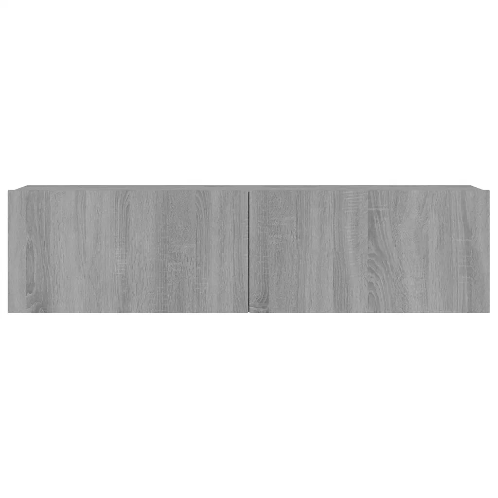 Mobile Muro TV-Mobile per TV a parete Grigio Sonoma 120x30x30cm Legno Ingegnerizzato