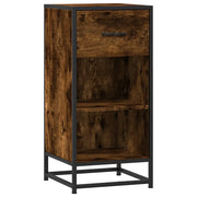 Credenza | Madia | Buffet da pranzo | Armadio da pranzo Rovere Fumo 35,5x35x76 cm in Truciolato