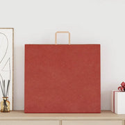 Sacchetti di Carta 250 pz con Manici Rossi 54x15x49 cm 4101990