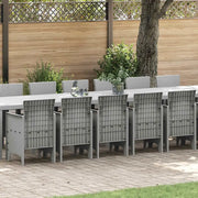 Set da pranzo da giardino con cuscini 17 pcs Grigio chiaro PP 3378668