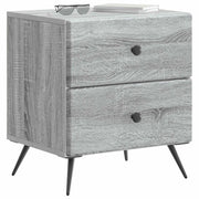 Comodino | Armadio da Notte | Mobiletto da notte con cassetto Grigio Sonoma 43 x 34,5 x 47,5 cm
