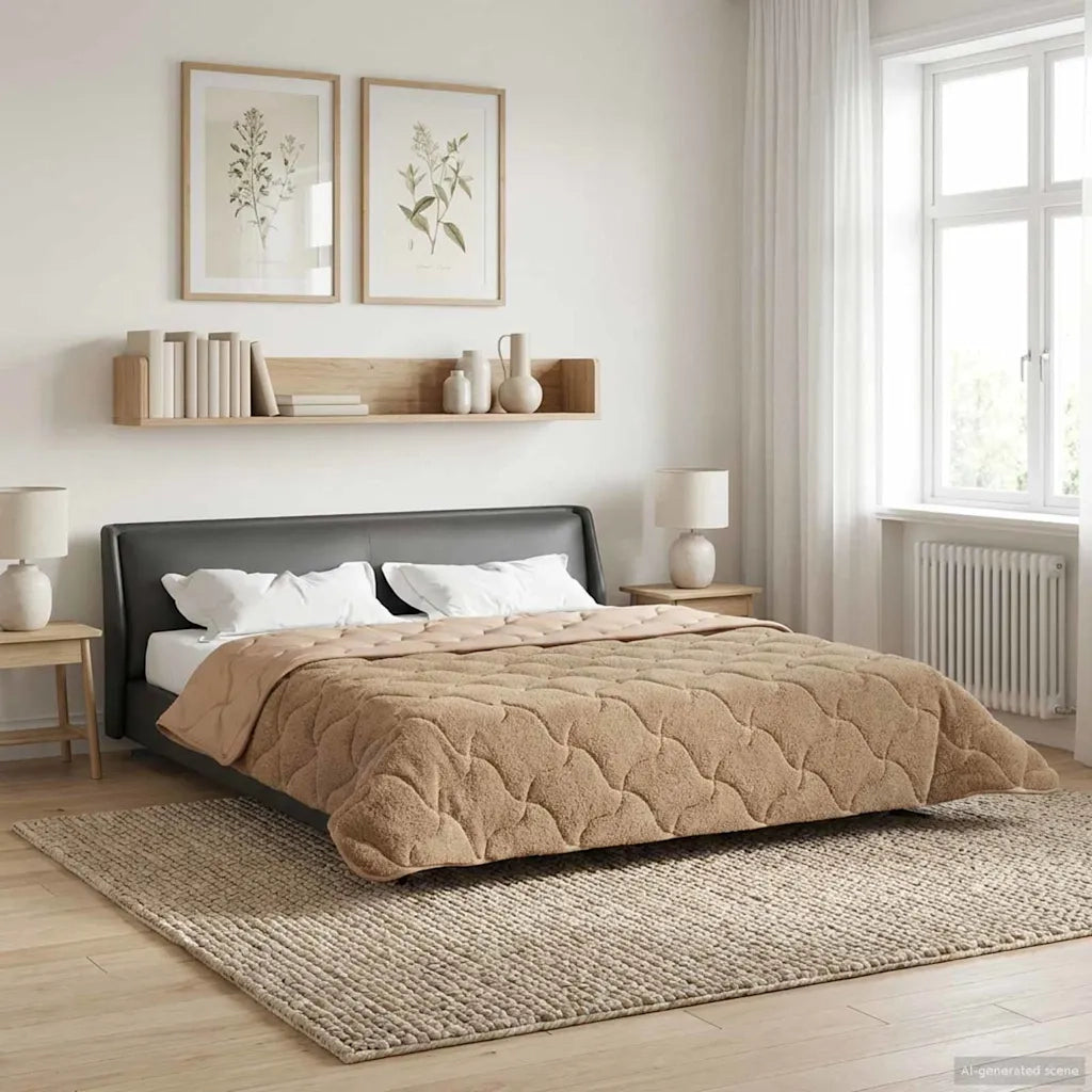 Duvet Estivo Talpa 240 x 260 cm Microfibra e Fleece Teddy