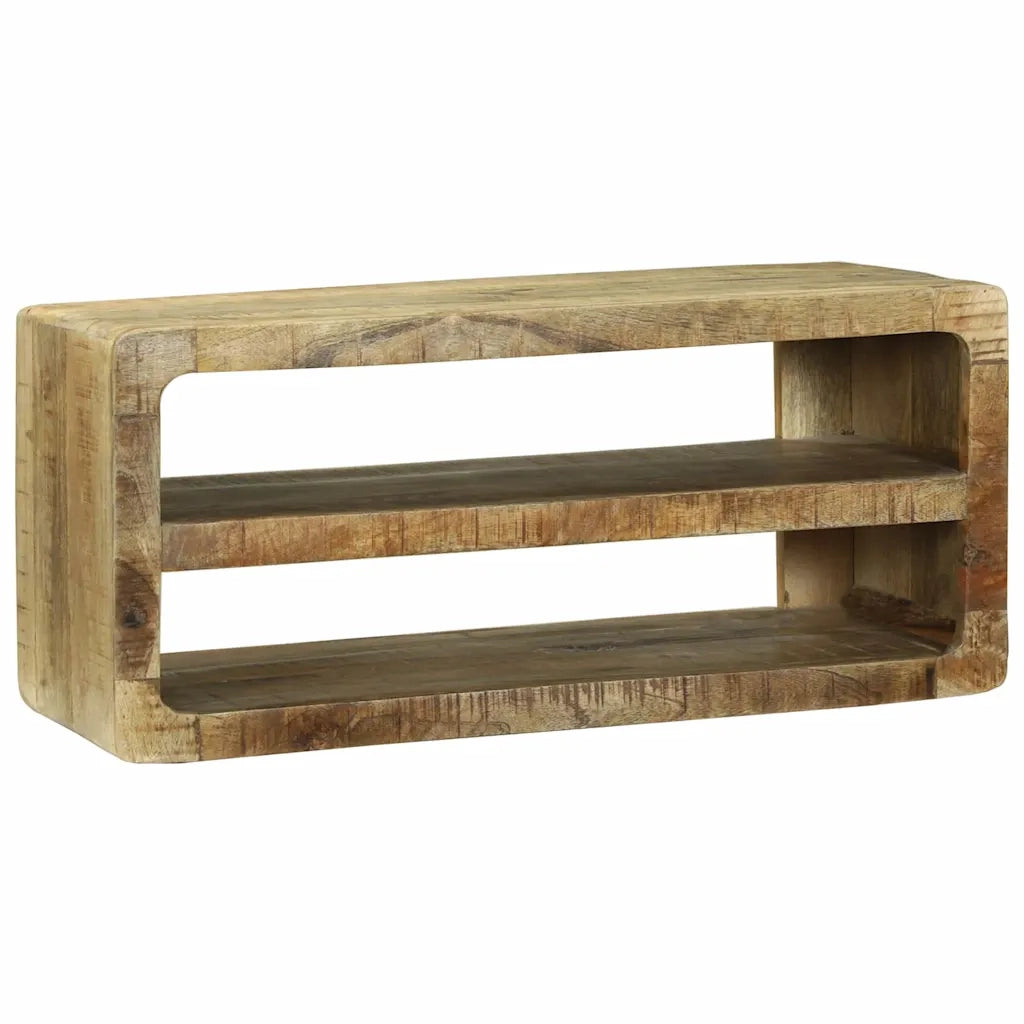 Mobile TV-Credenza per TV-Console TV Marrone 80 x 32 x 36 cm Legno massello di mango