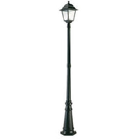 Lampada Palo per Giardino Alto Colore Nero da Esterno Linea Quadrata Sovil