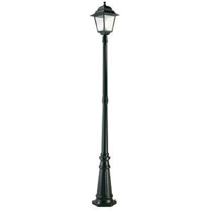 Lampada Palo per Giardino Alto Colore Nero da Esterno Linea Quadrata Sovil
