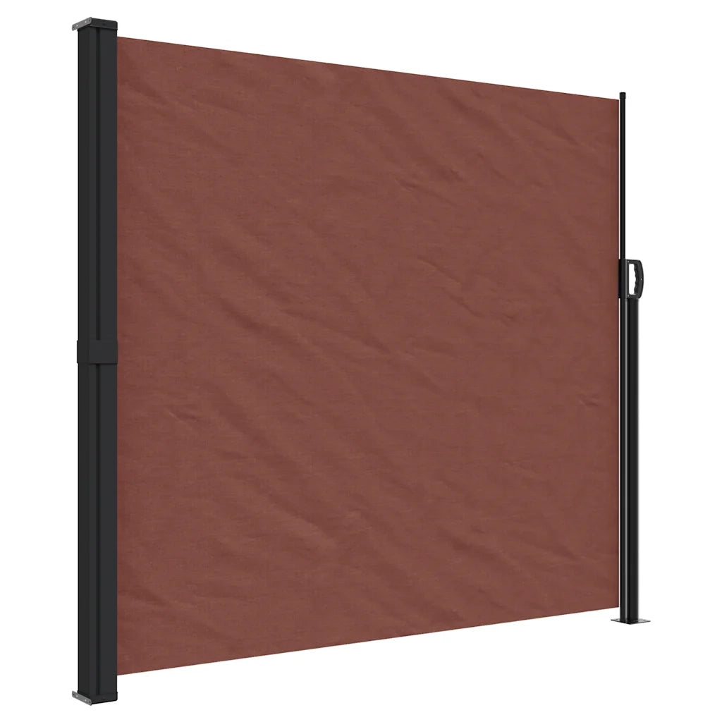 Tenda da Sole Laterale Retrattile Marrone 180x600 cm 4004539