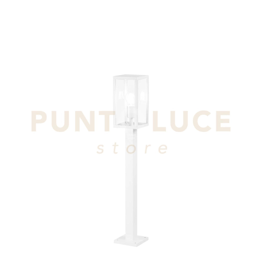 PALO MIRAGE BIANCO 1 LUCE ATTACCO E27 IP44 13X13X86CM IN METALLO E VETRO