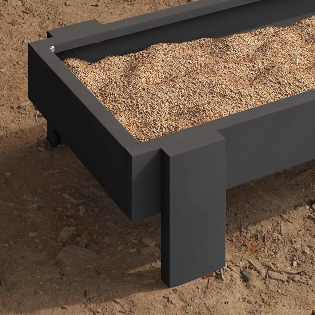 Mangiatoia per polli Nero 80 x 28 x 13.5 cm CFW4964468