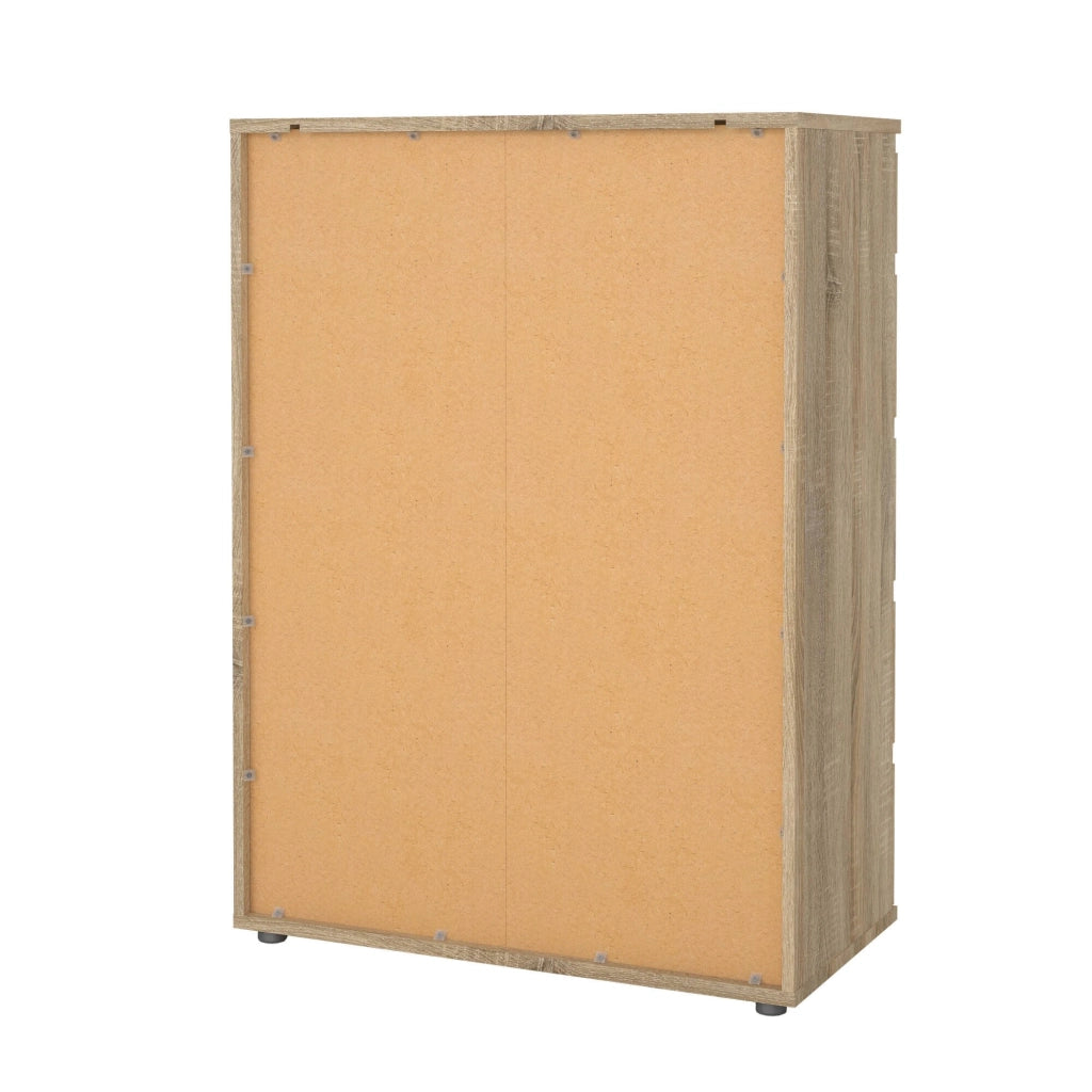 Cassettiera Arriba, Settimino multiuso, Comò camera da letto, Mobile con cassetti, 77x40 h107 cm, Quercia