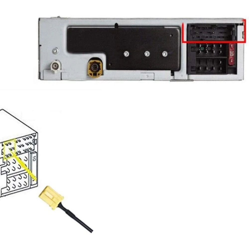 Trade Shop - Cavo Adattatore Funzione Aux Compatibile Radio Blaupunkt Fiat Lancia Alfa Smart -