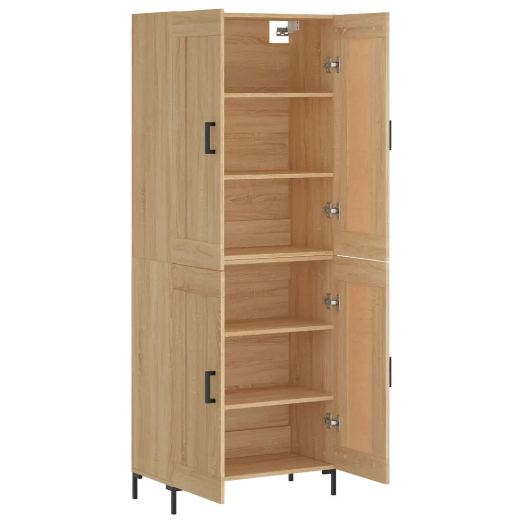 Credenza Rovere Sonoma 69,5x34x180 cm in Legno Multistrato 3199684
