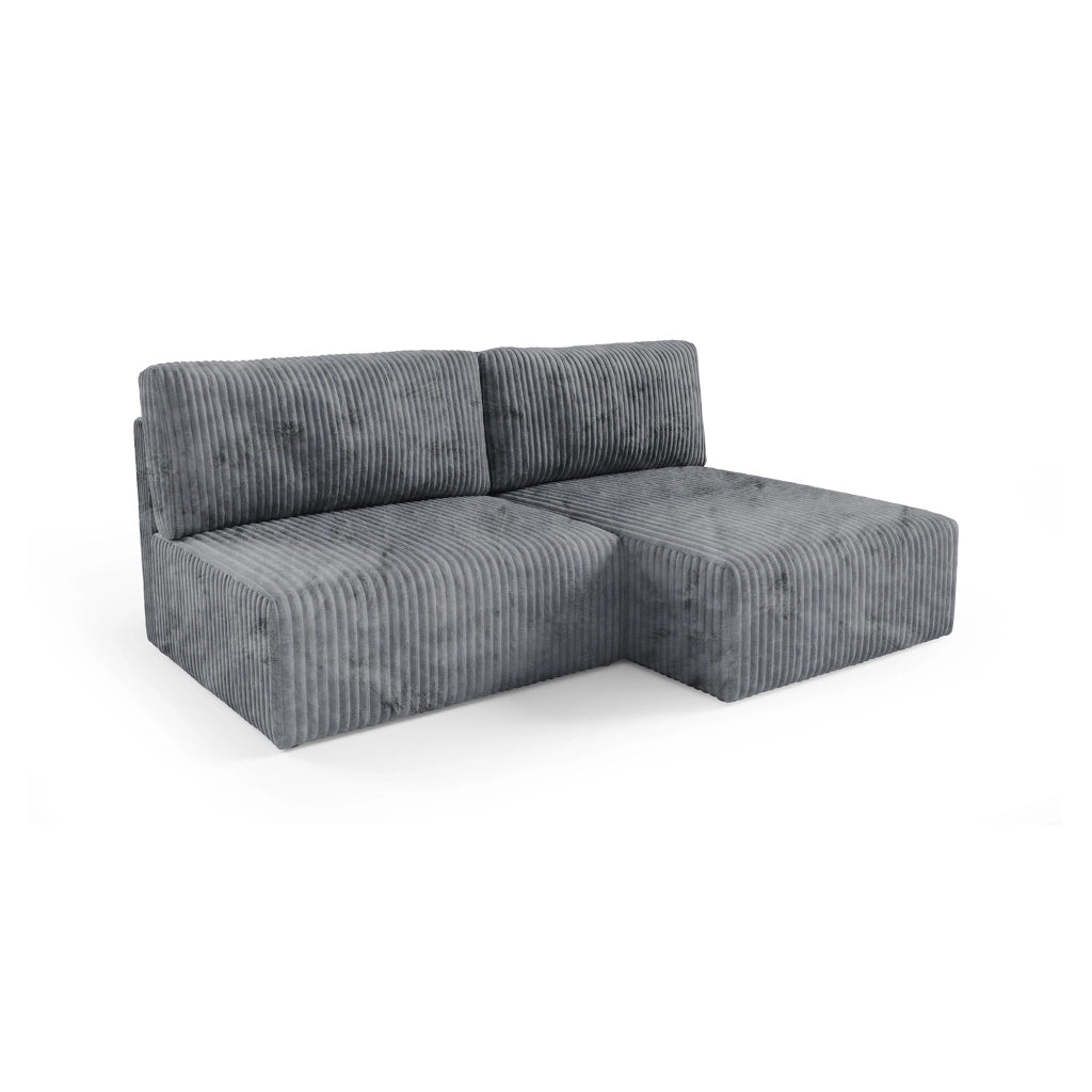 Pergola, Divano Letto con Penisola Contenitore, 210x149 cm Grigio