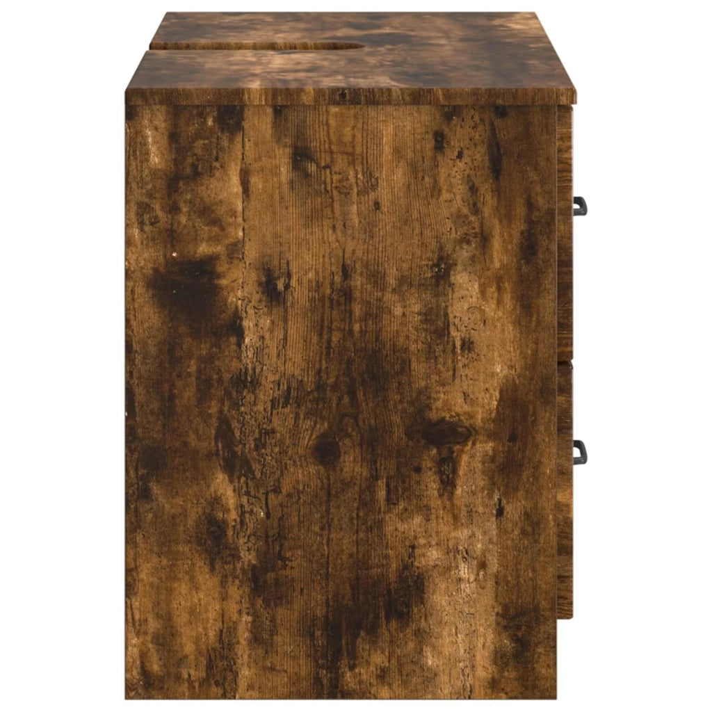 Armadio per Lavabo da Bagno UTRECHT Rovere Fumo 82 x 41 x 56 cm 897680