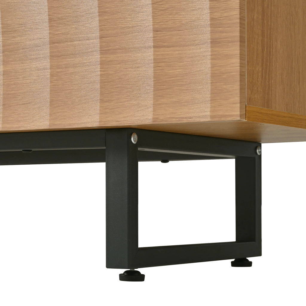 Mobile TV Moderno 180x38x51,5 cm con Design Unico e Texture 3D