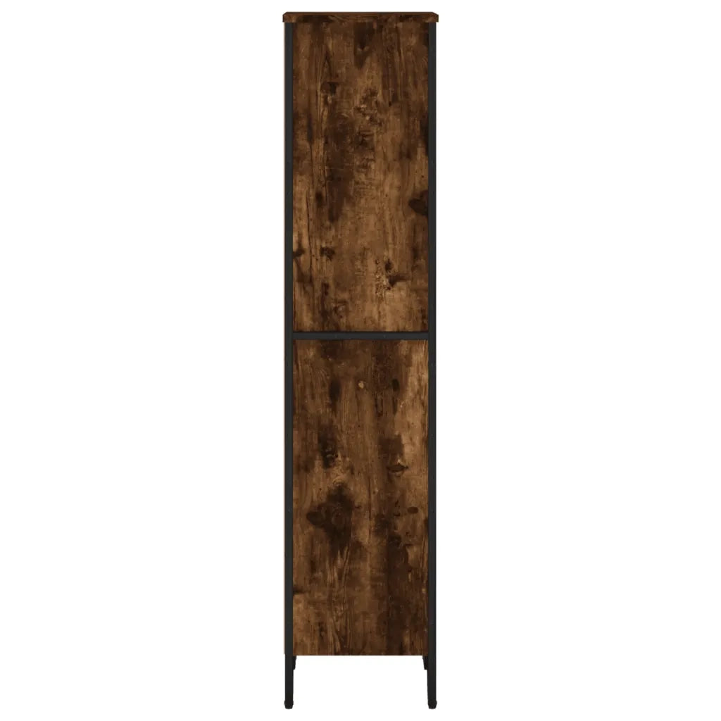 vidaXL Libreria Rovere Fumo 50x31x137,5 cm in Truciolato