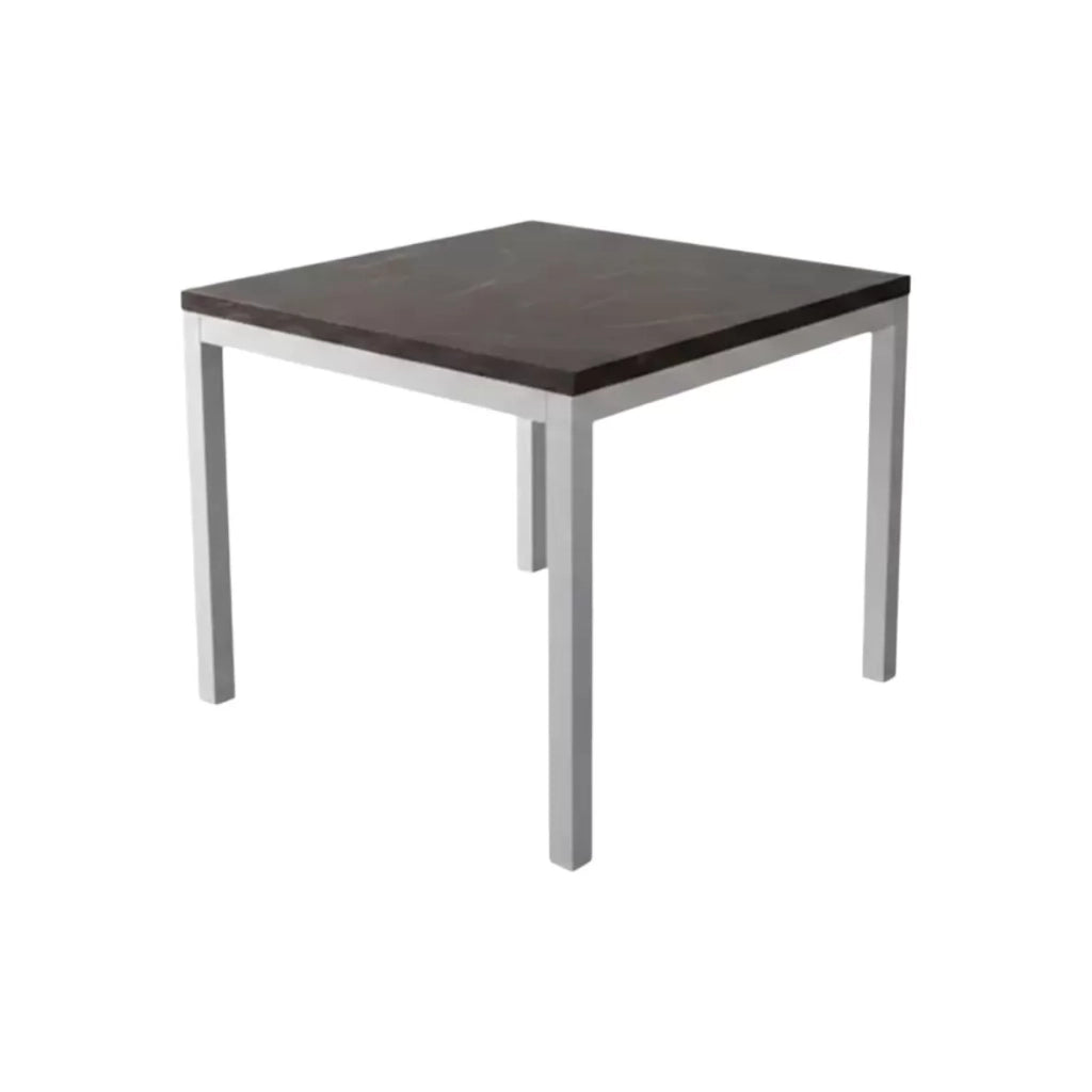 Tavolo a libro 90x90  piano nobilitato finitura marmo (aperto 180x90h.75) - Mobili 2G