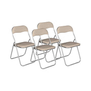 Set di quattro sedie Antenore, colore bianco, Misure 43 x 47 x 78 cm