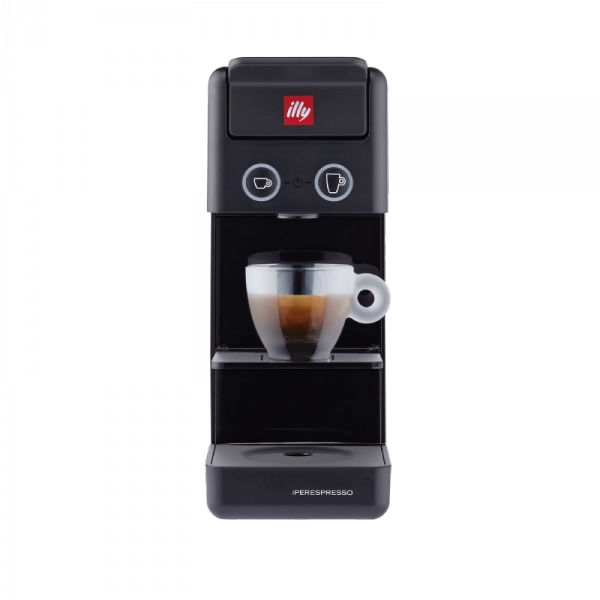 Illy caffè, macchina da caffè a capsule iperespresso y3.3 nera