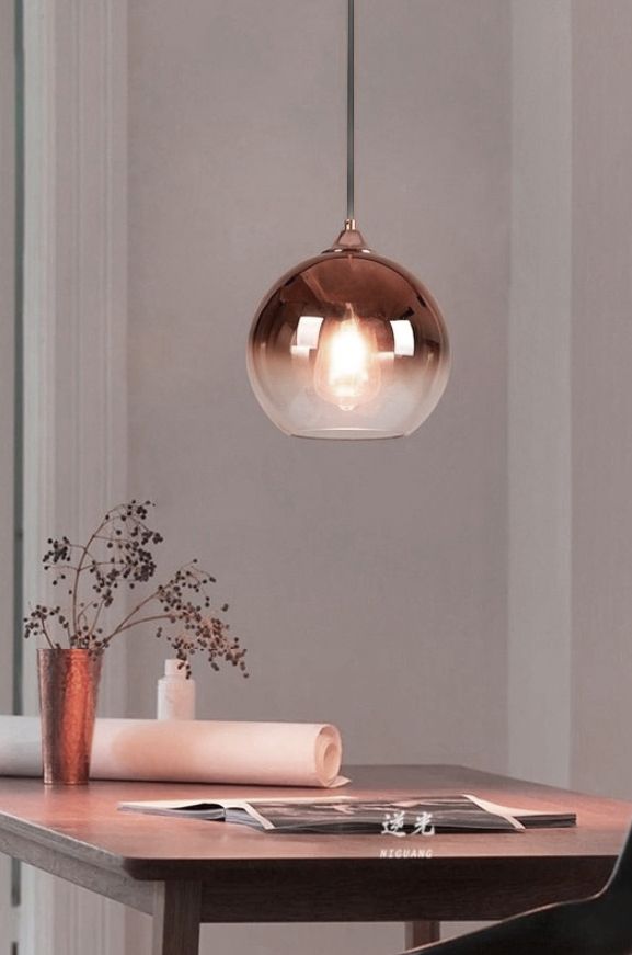 Lampada Da Soffitto Di Vetro App 313-1cp Rose Gold