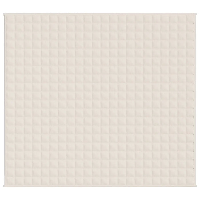 Coperta Ponderata Crema Chiaro 200x225 cm 13 kg Tessuto cod mxl 78476