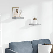 Mensole a Muro 2 pz Grigio Cemento 23x23,5x3,8 cm in MDF cod mxl 33657