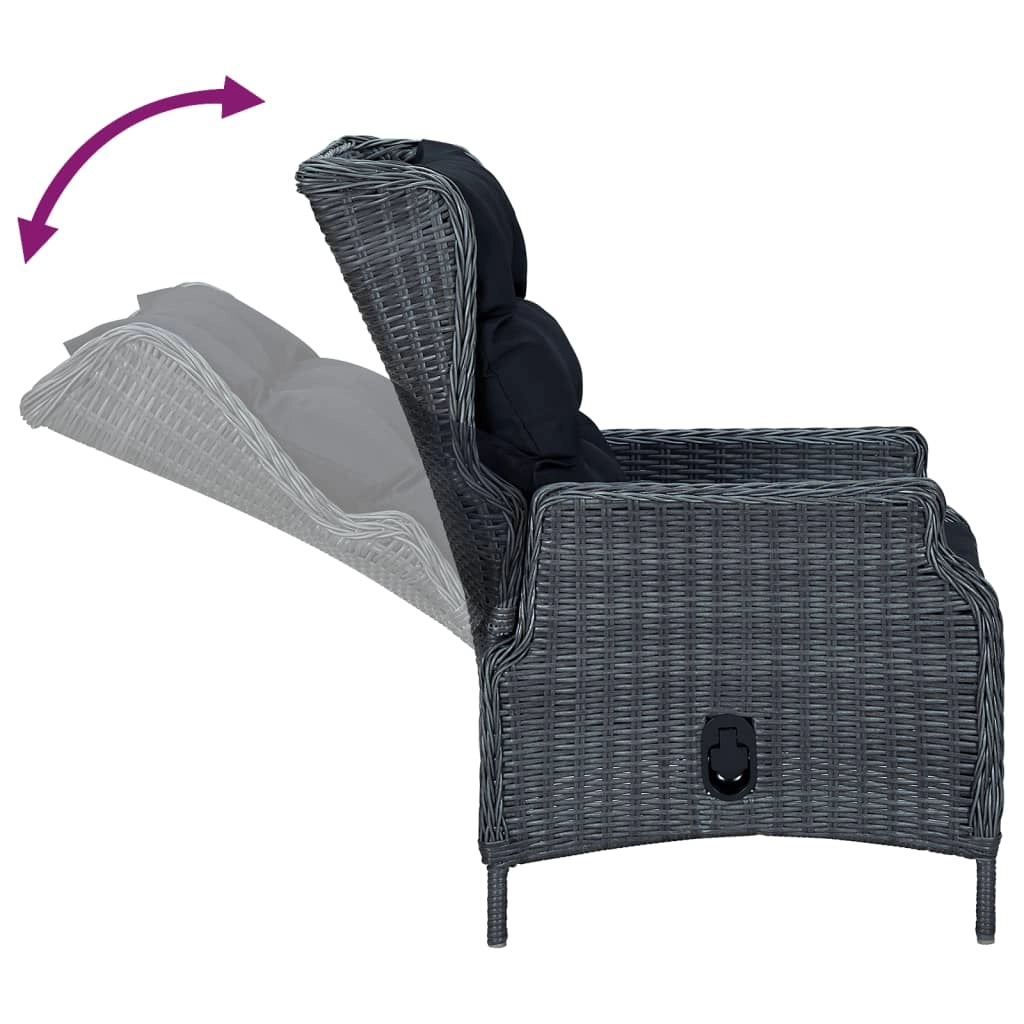 Set da pranzo da giardino in vimini grigio scuro da 7 pezzi/mobili da esterno 02_0014359