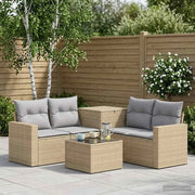 Set di divani 6 pz Beige e Grigio Chiaro 3447415