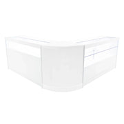 Set Banconi Adonis LED B1500 C1500 CM60 Bianco – Vetro, Chiavi e Ante