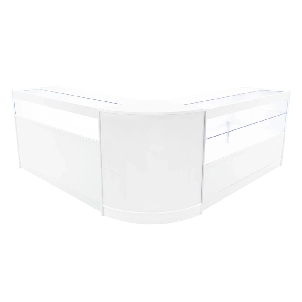 Set Banconi Adonis LED B1500 C1500 CM60 Bianco – Vetro, Chiavi e Ante