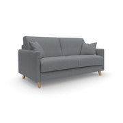 Edgar Divano letto matrimoniale in tessuto felis impermeabile T03 160 cm (mat. 120x197) grigio