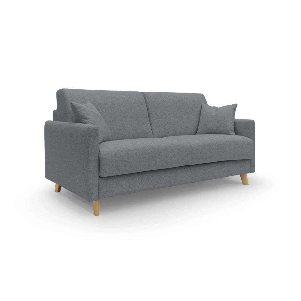 Edgar Divano letto matrimoniale in tessuto felis impermeabile T03 160 cm (mat. 120x197) grigio