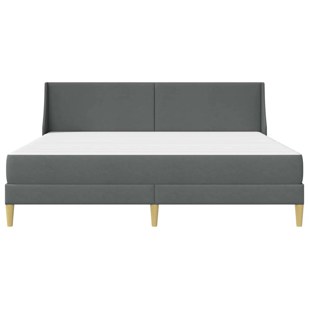 Struttura letto con materasso Grigio scuro 180 x 200 cm 3414750