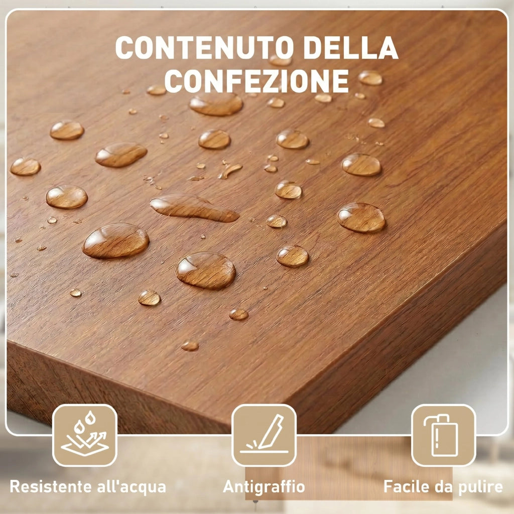 Porta Scorrevole per Armadio ¨C zephmum ¨C 90x210 cm, Effetto Legno Marrone