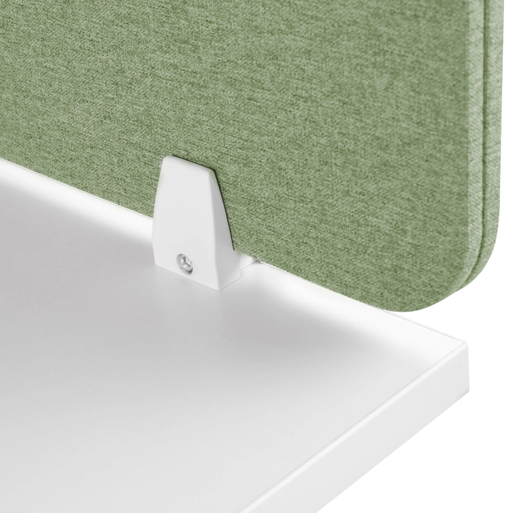 Pannello Divisorio Fonoassorbente per scrivania in PET verde 160 x 40 cm tavolo ufficio