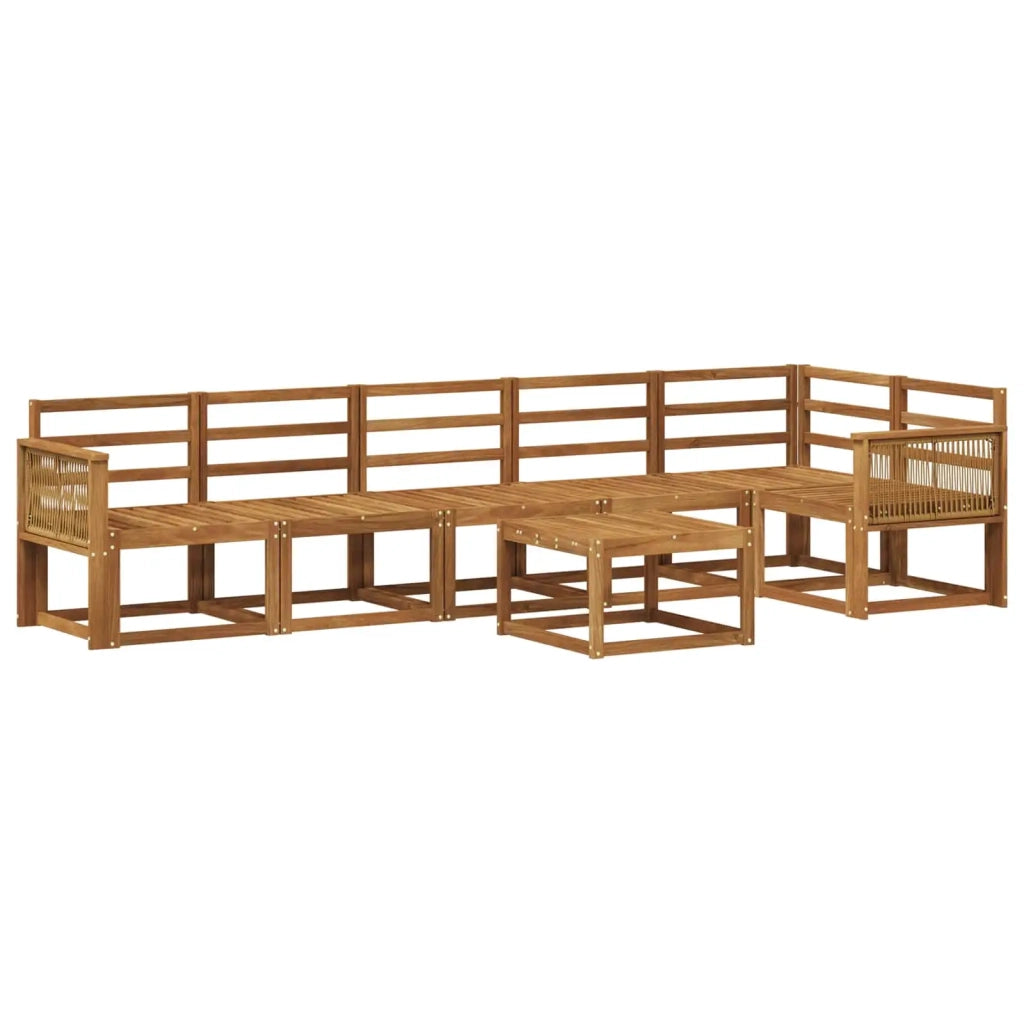 Set di divani da esterno 7 pcs Naturale 3385275