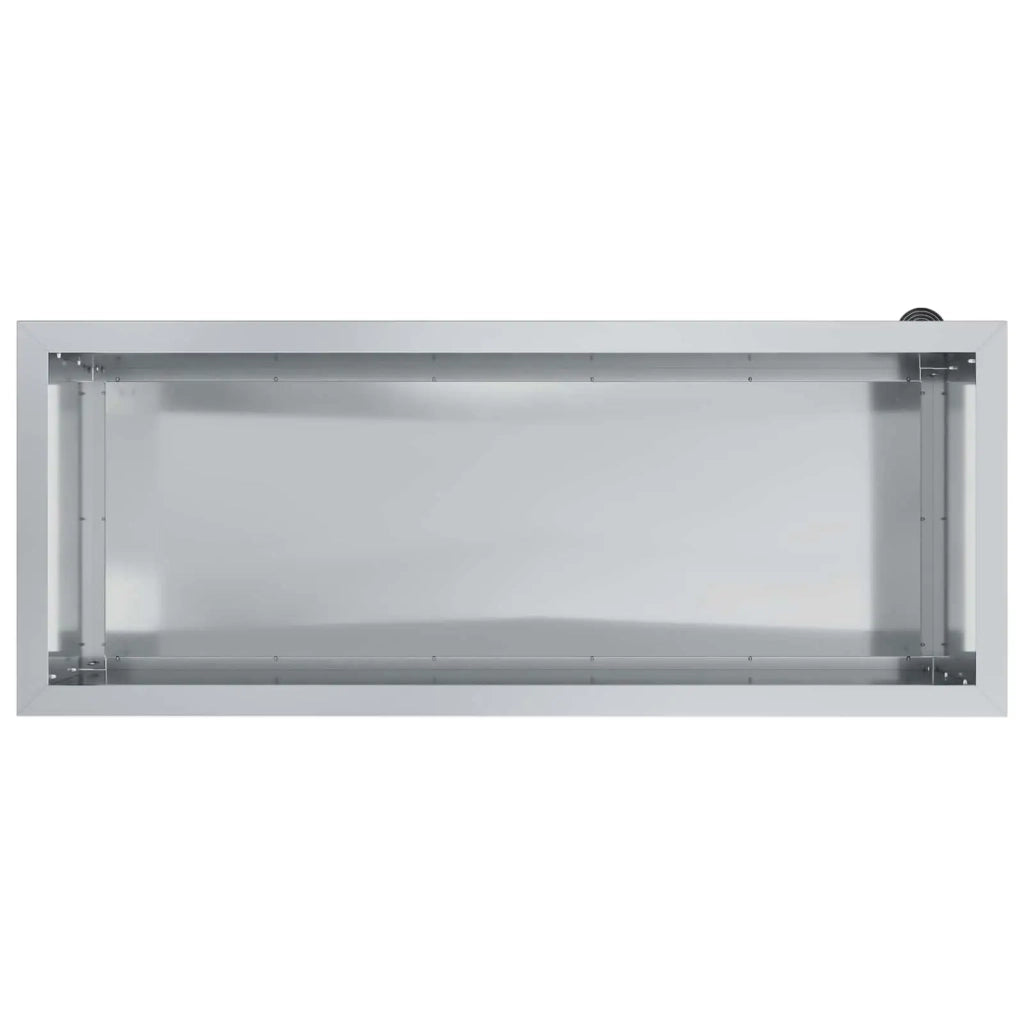 Fioriera da giardino con LED Argento 40 x 100 x 40 cm 8008178