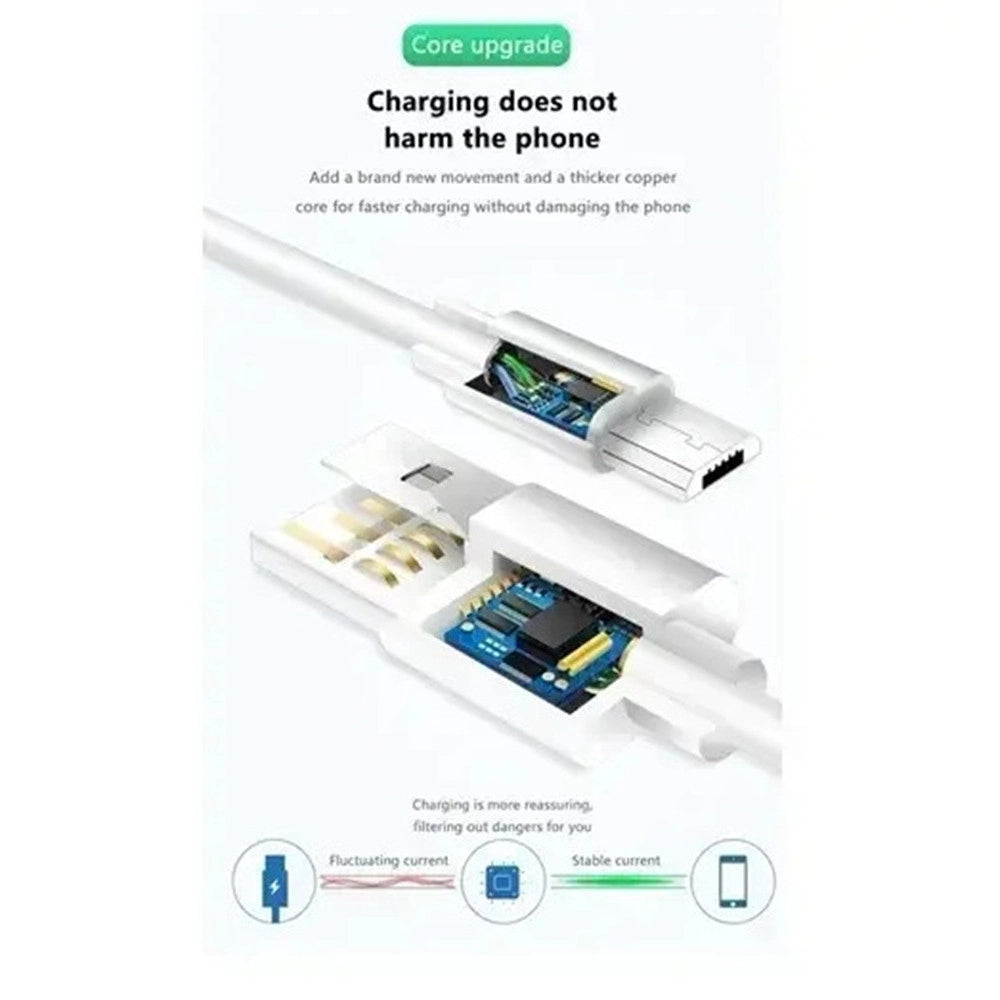 Trade Shop - Cavo Ricarica Rapida Trasferimento Dati Da Usb 2.0 A Micro Usb 3.1a 1mt Flessibile Q-sj1b -