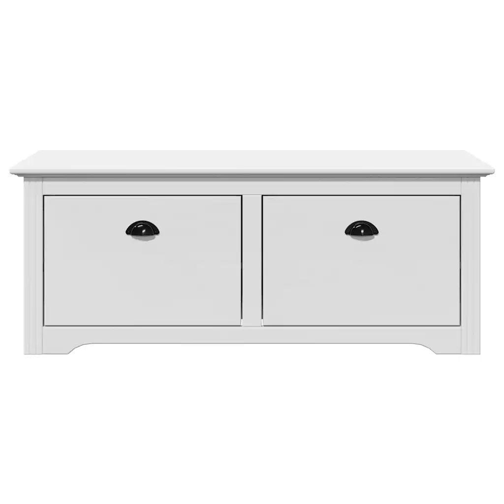 Panca da Ingresso BODO Bianca 114x40x45 cm